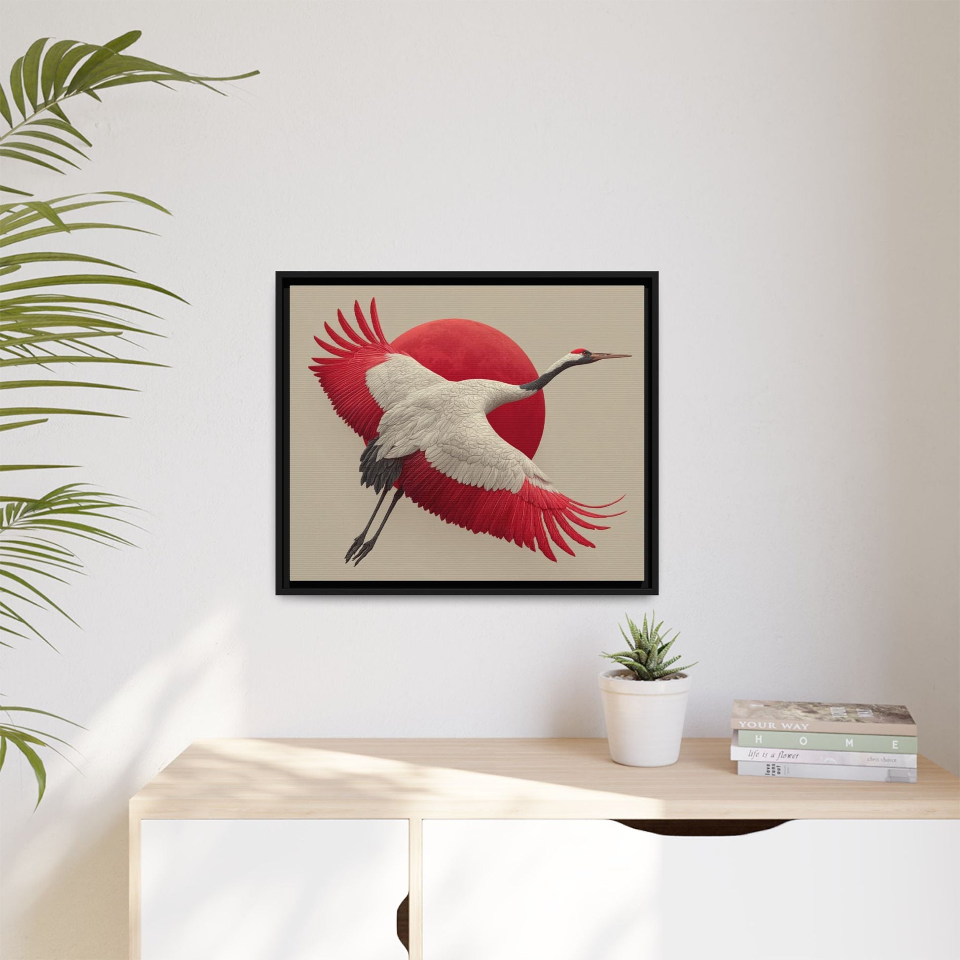 Japandi Ibis Bird Art