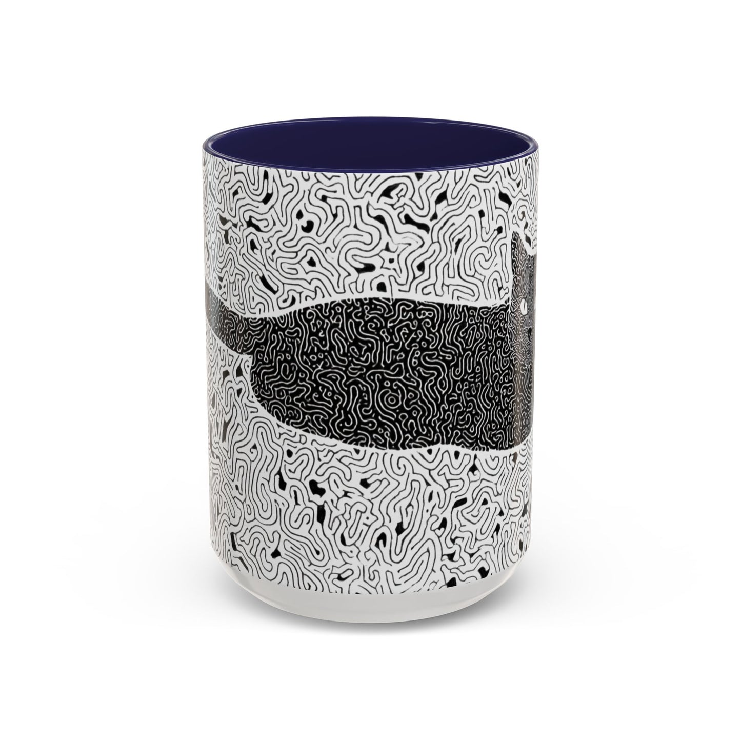 Black Cat Minimalist Coffee Mug