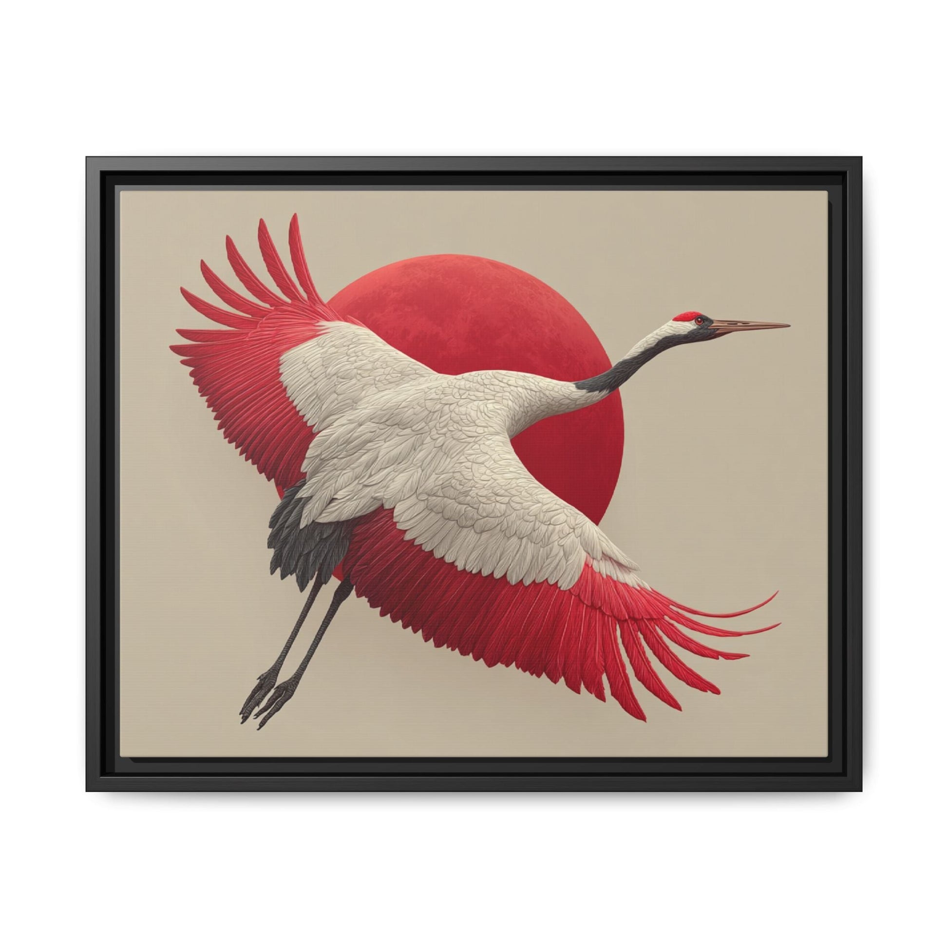 Japandi Ibis Bird Art