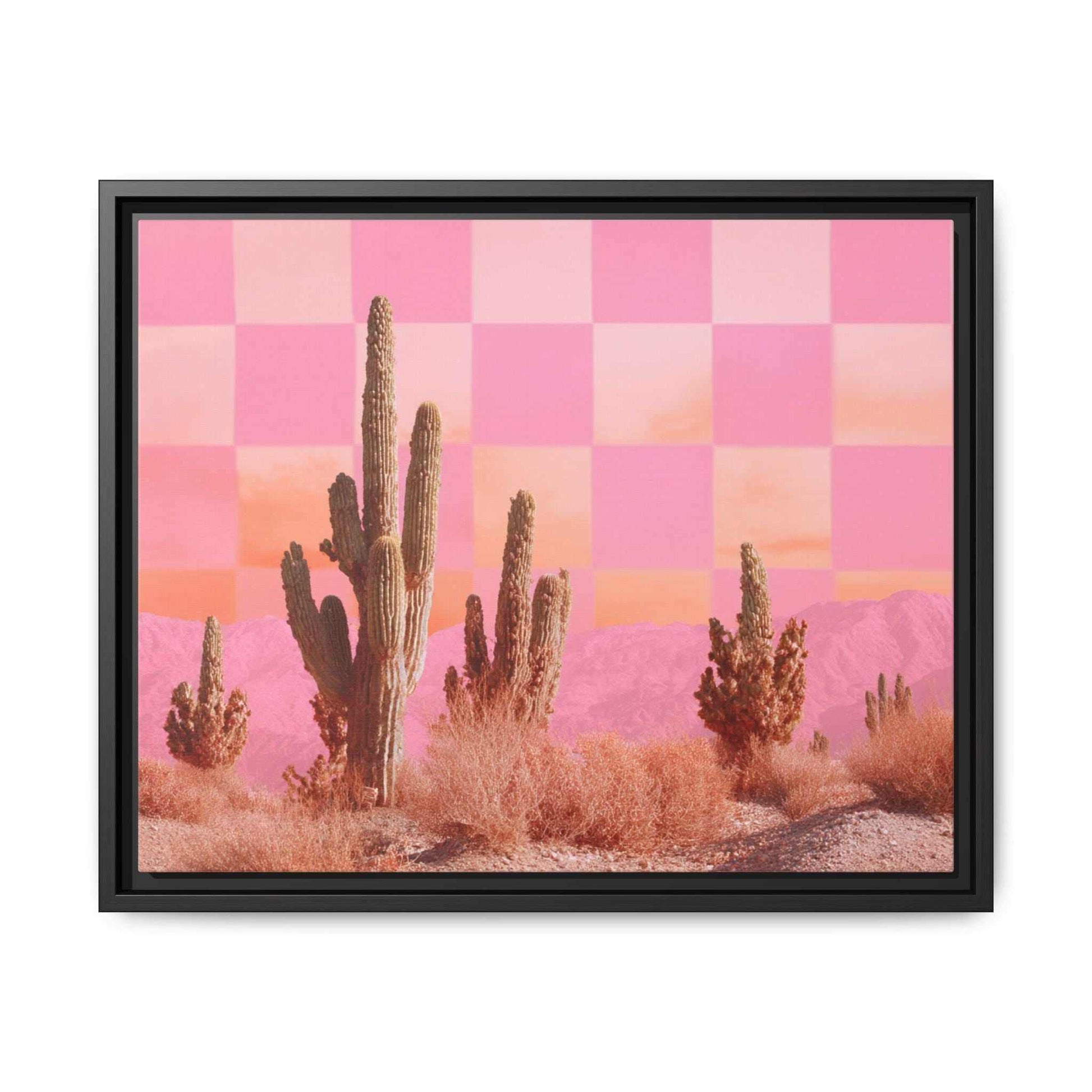 Pink Checkered Desert