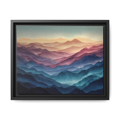 Abstract Mountains Framed Canvas Wall Art