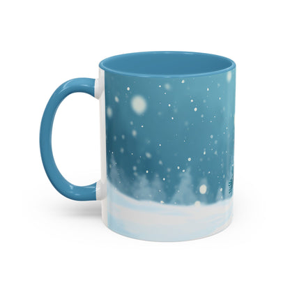 Winter Snowman Accent Coffee Ceramic Mug