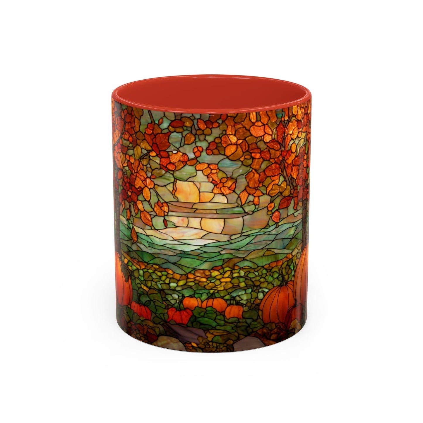 Fall Pumpkin Stained Glass