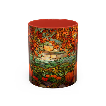 Fall Pumpkin Stained Glass