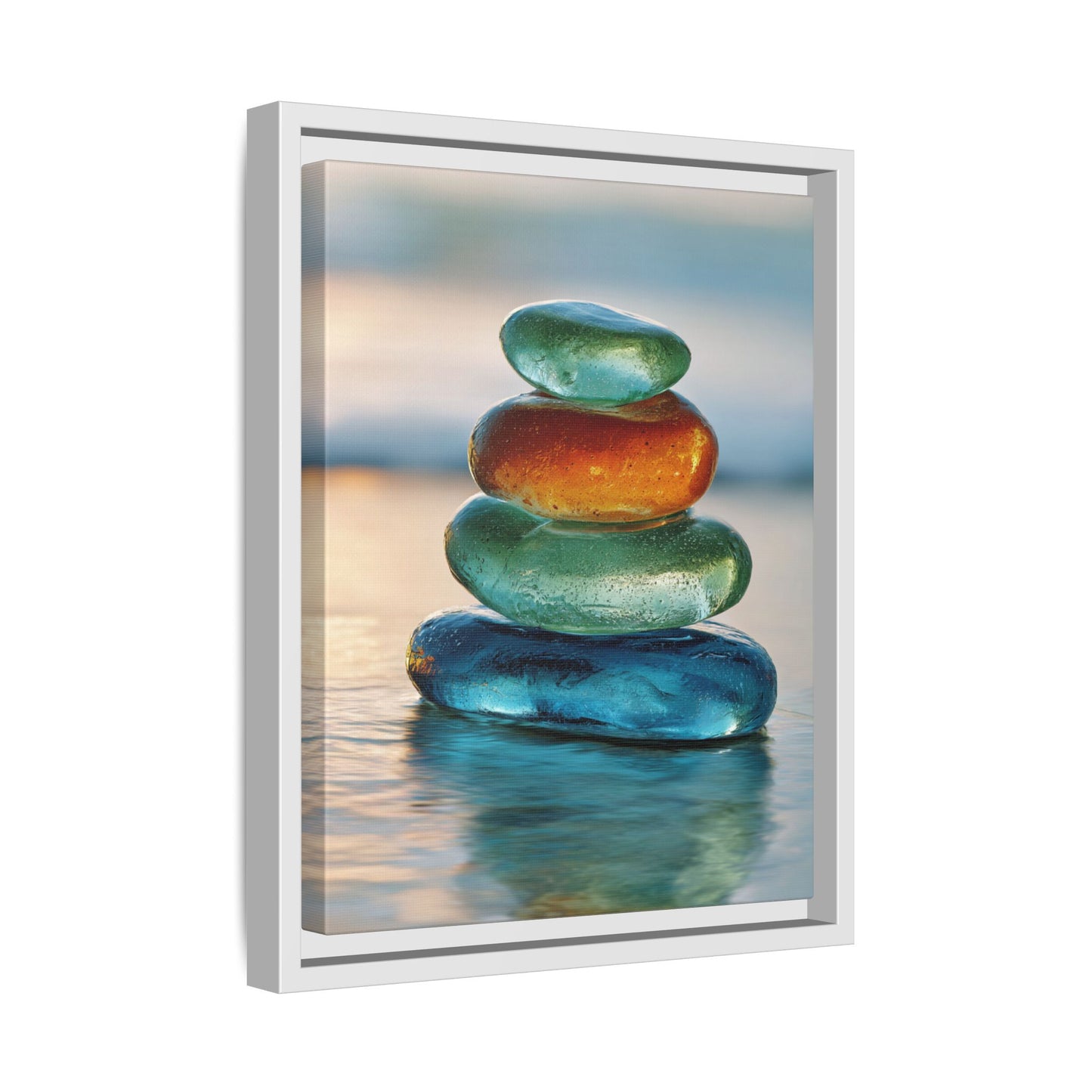 Stone Framed Canvas Wall Art