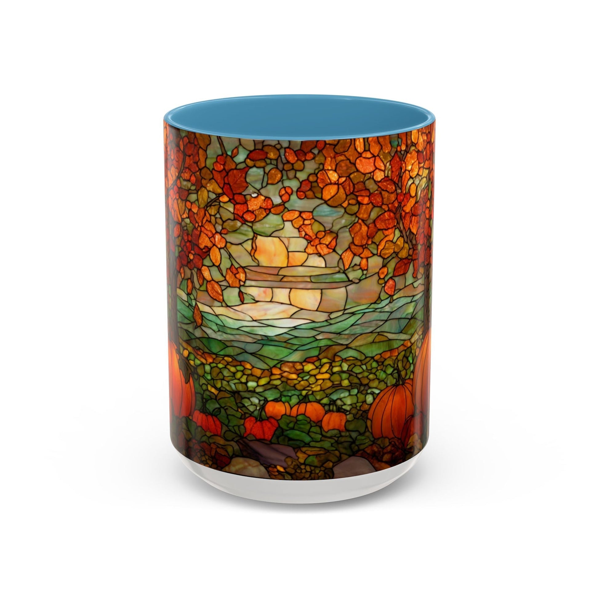 Fall Pumpkin Stained Glass