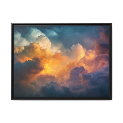 Calming Sky Cloud Framed Canvas Wall Art