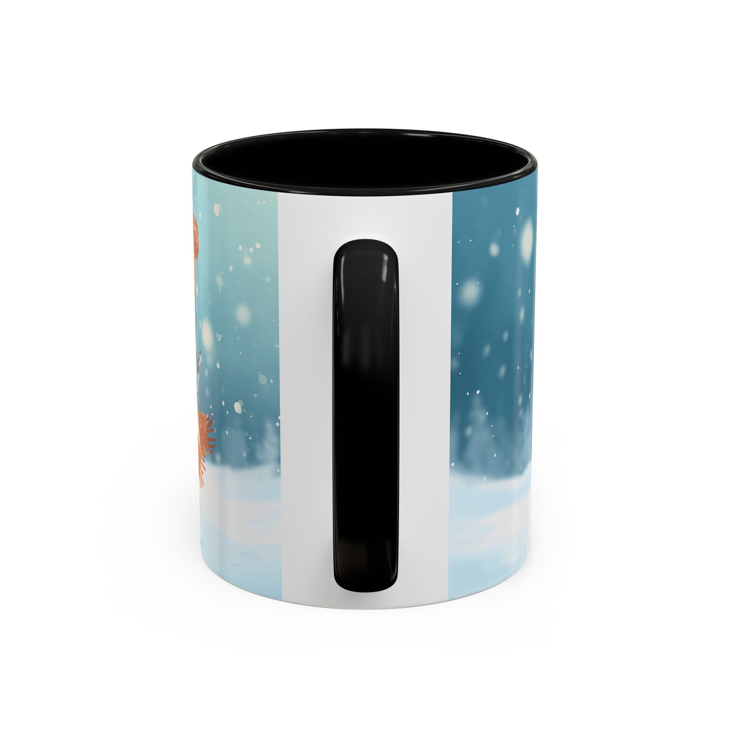 Winter Snowman Accent Coffee Ceramic Mug