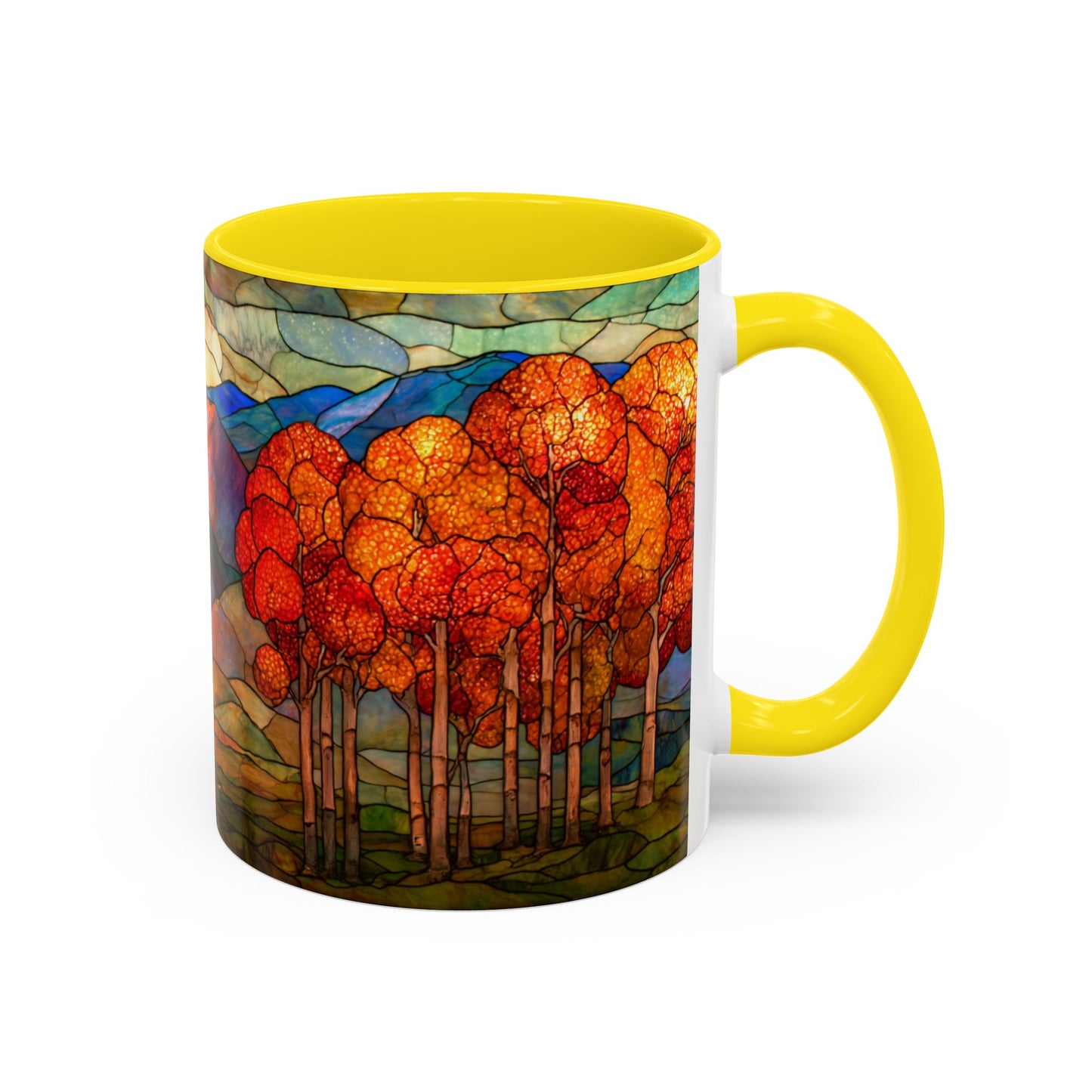Autumn Stained Glass Effect  Coffee Mug