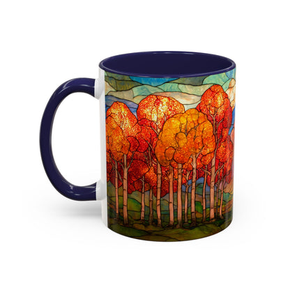 Autumn Stained Glass Effect  Coffee Mug
