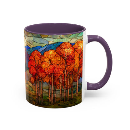 Autumn Stained Glass Effect  Coffee Mug