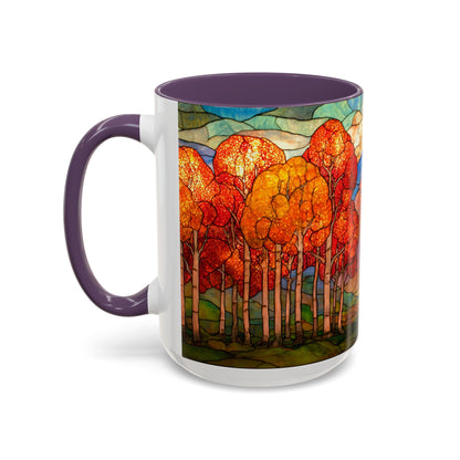 Autumn Stained Glass Effect  Coffee Mug