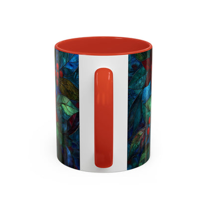 Christmas Poinsettia Floral Coffee Ceramic Mug