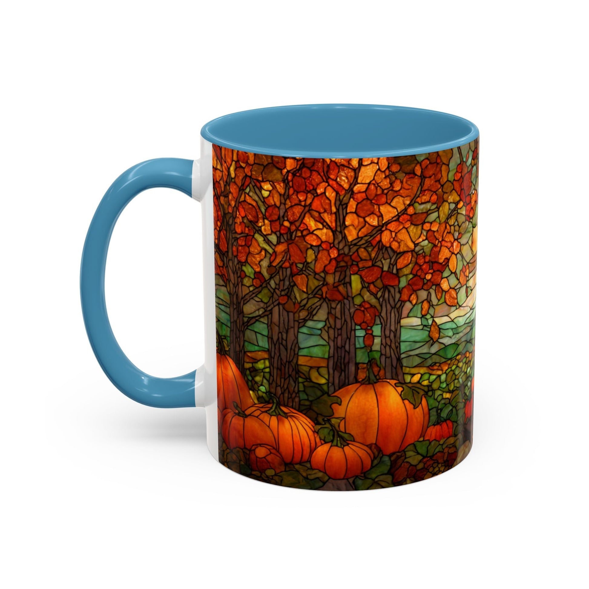 Fall Pumpkin Stained Glass