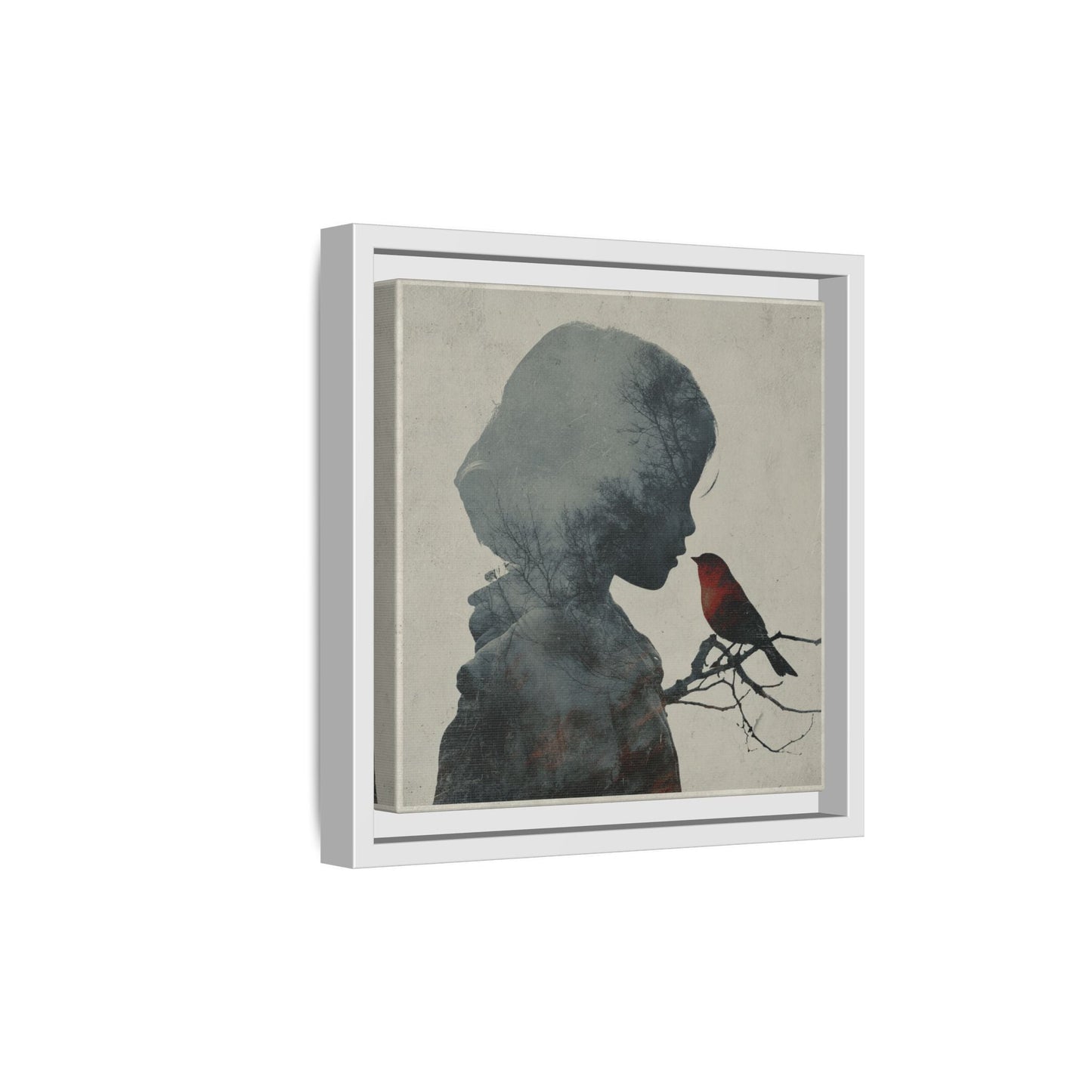 Child And Bird Silhouette