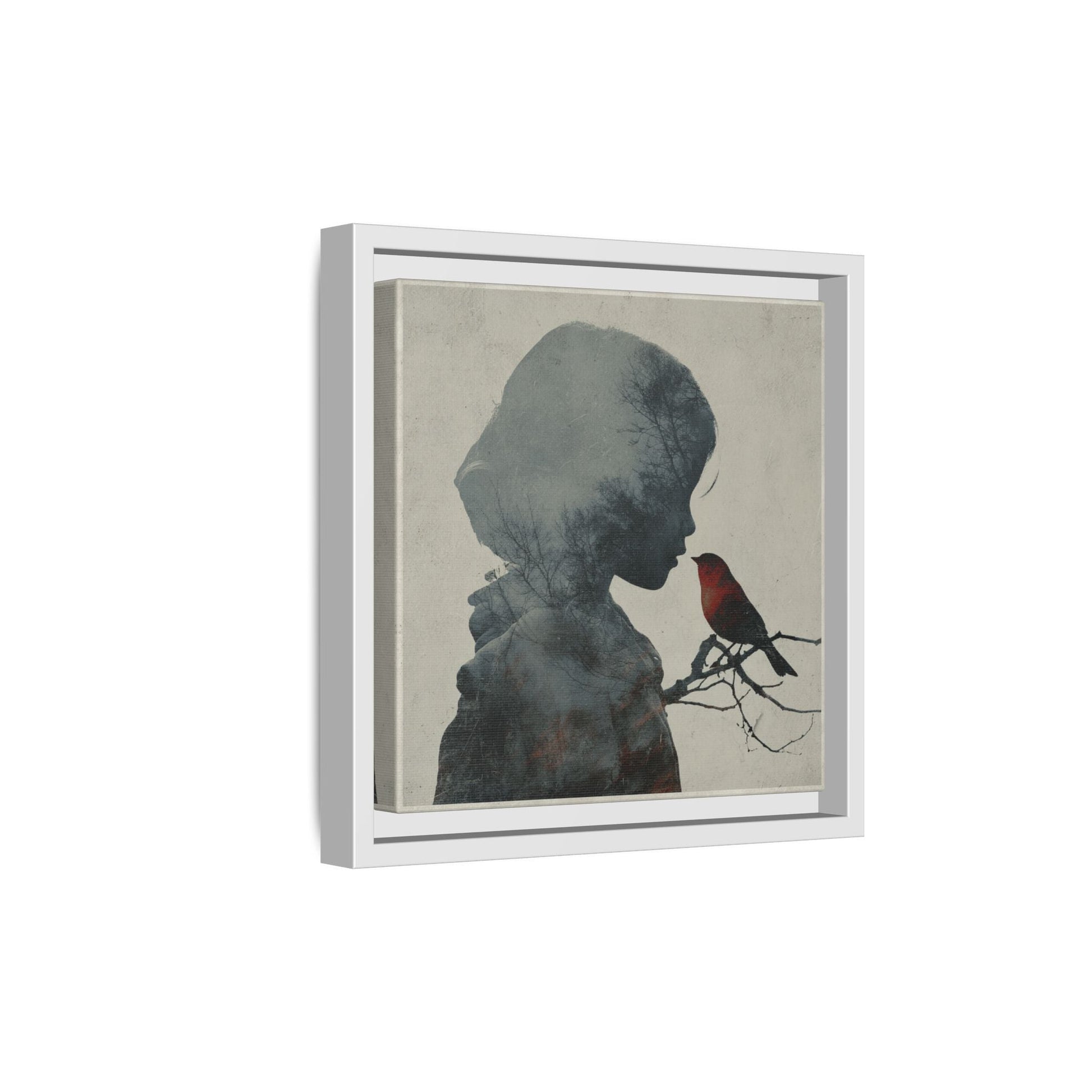 Child And Bird Silhouette