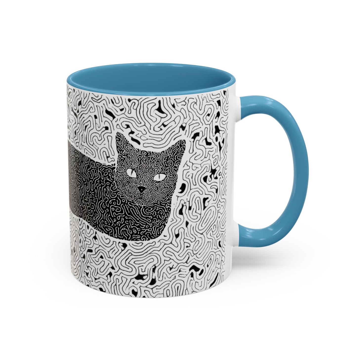 Black Cat Minimalist Coffee Mug