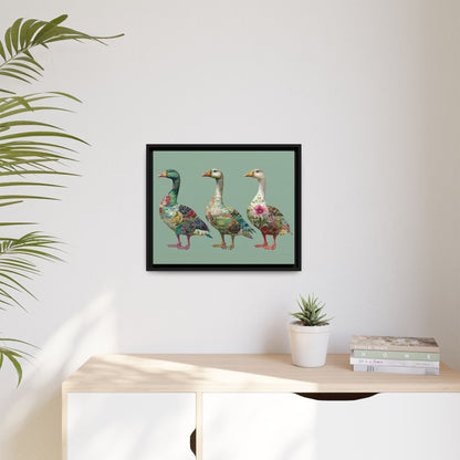 Dopamine Goose Framed Canvas Wall Art