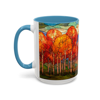 Autumn Stained Glass Effect  Coffee Mug