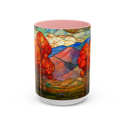 Autumn Stained Glass Effect  Coffee Mug