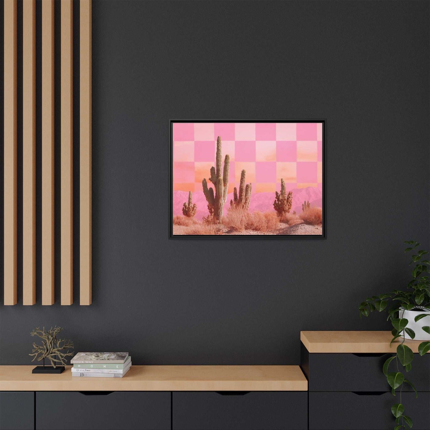Pink Checkered Desert
