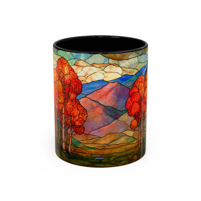 Autumn Stained Glass Effect  Coffee Mug