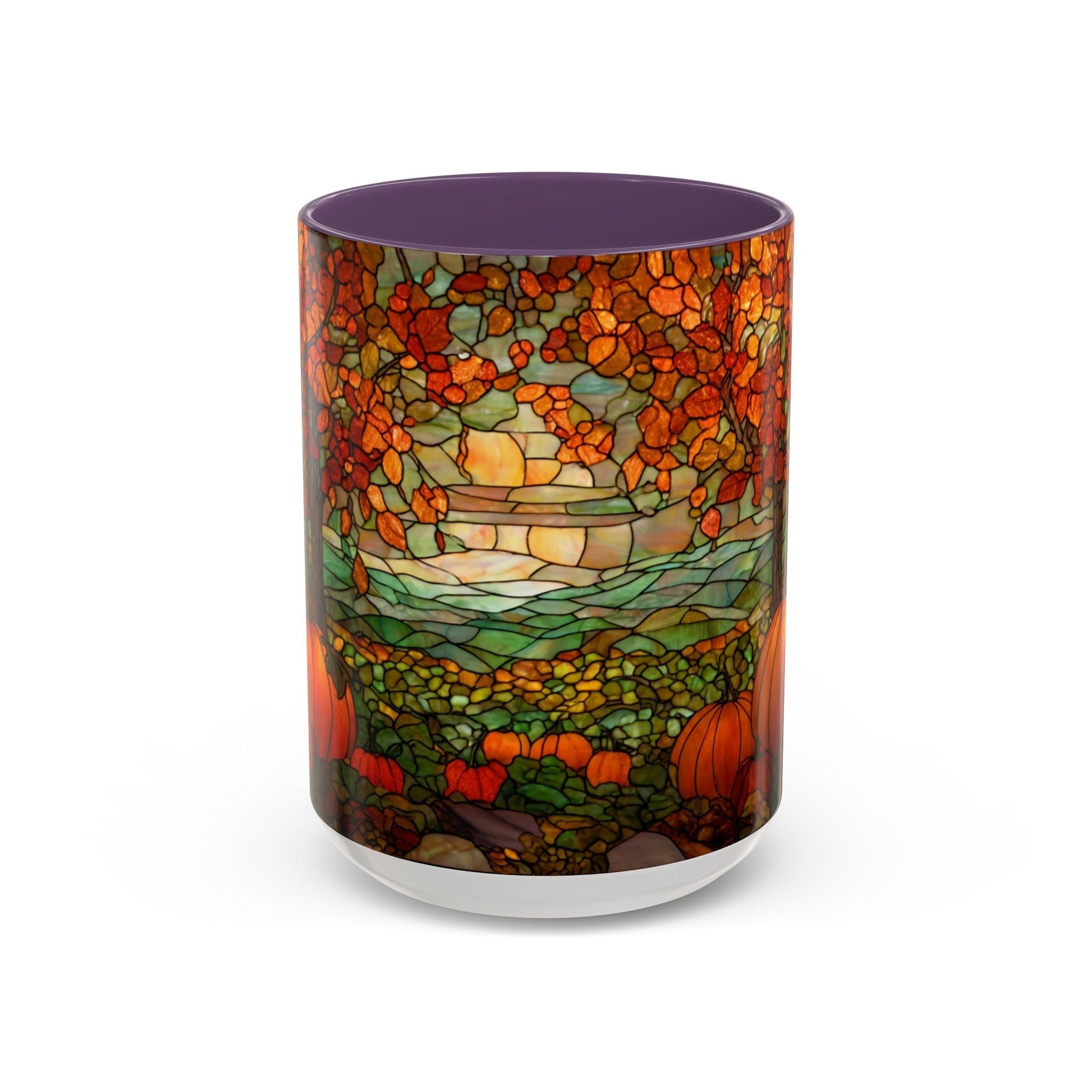 Fall Pumpkin Stained Glass