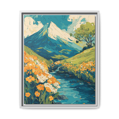 Mt Fuji Painted Style Canvas Wall Art