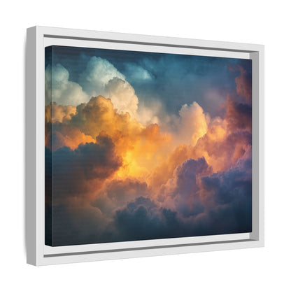 Calming Sky Cloud Framed Canvas Wall Art