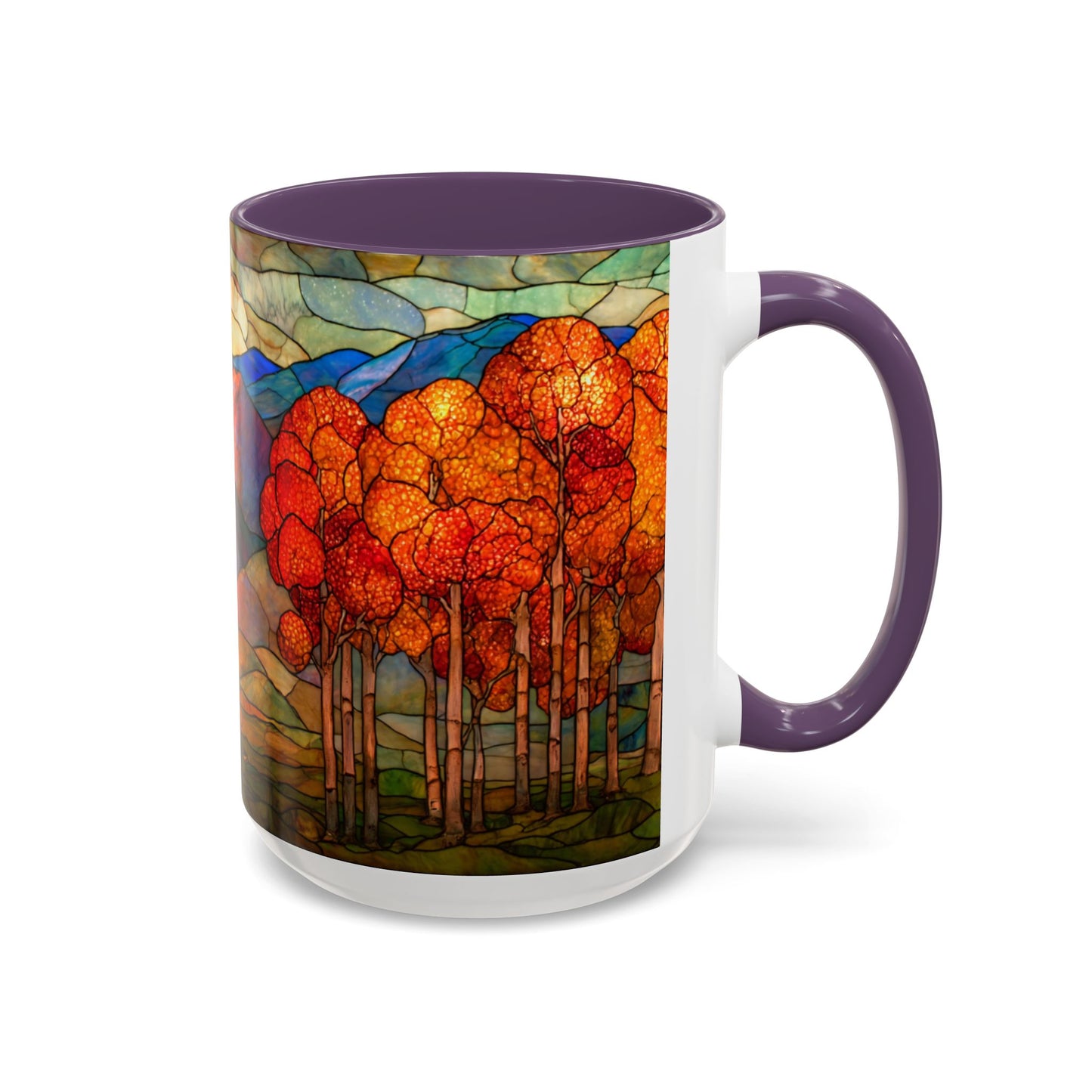 Autumn Stained Glass Effect  Coffee Mug