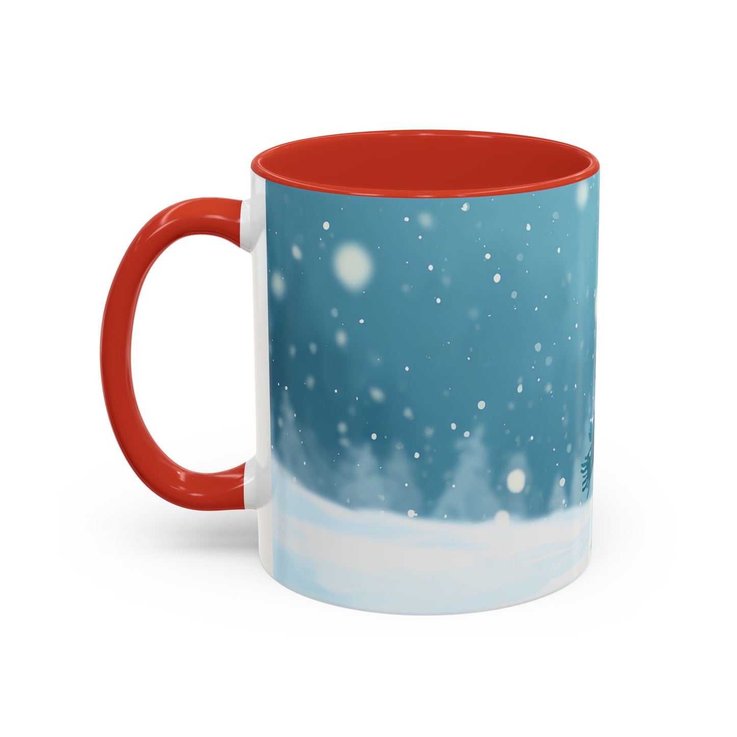 Winter Snowman Accent Coffee Ceramic Mug