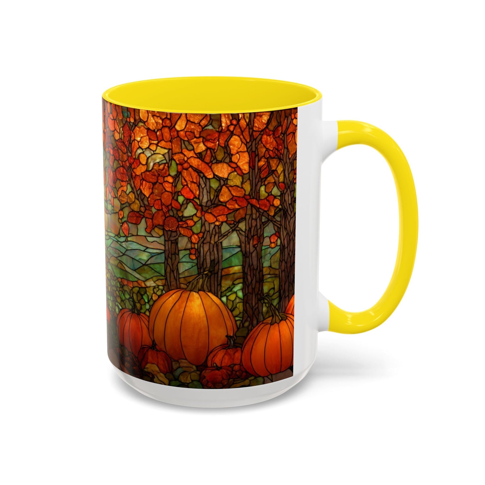 Fall Pumpkin Stained Glass