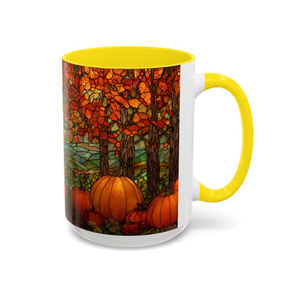 Fall Pumpkin Stained Glass