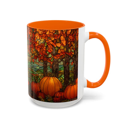 Fall Pumpkin Stained Glass