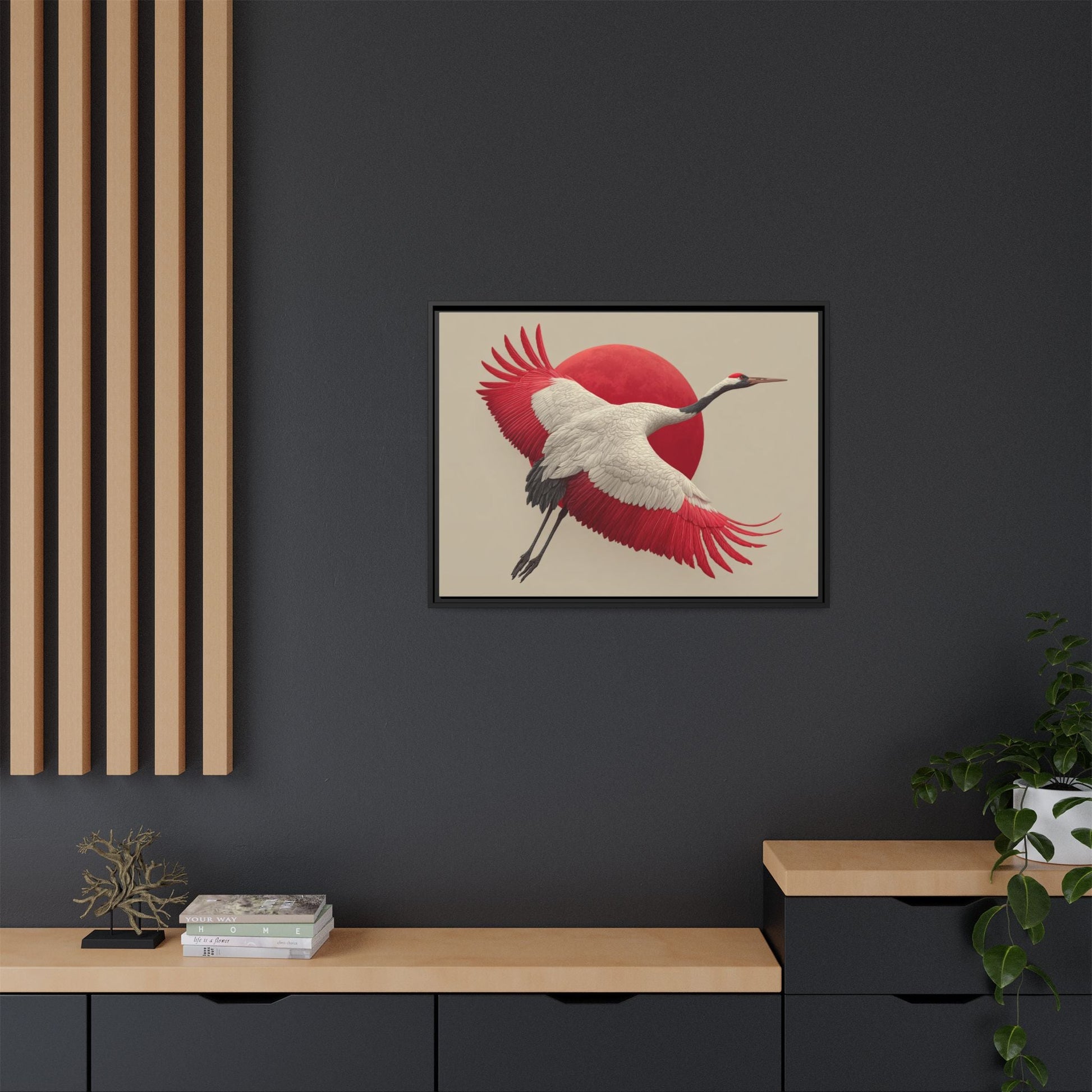 Japandi Ibis Bird Art