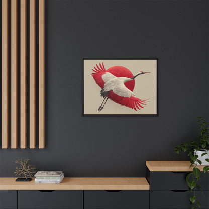 Japandi Ibis Bird Art