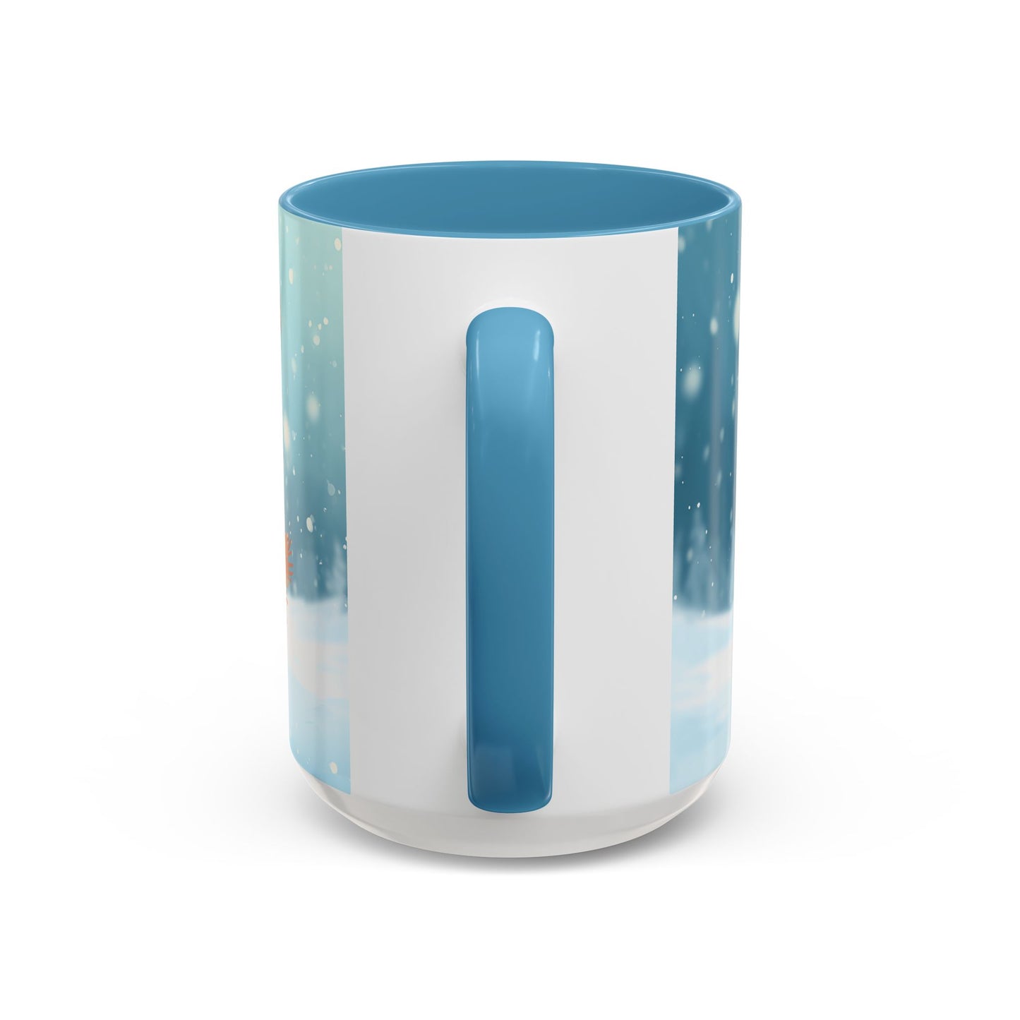 Winter Snowman Accent Coffee Ceramic Mug