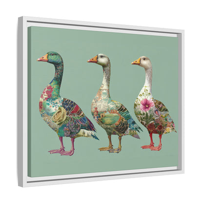 Dopamine Goose Framed Canvas Wall Art