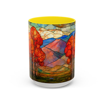 Autumn Stained Glass Effect  Coffee Mug