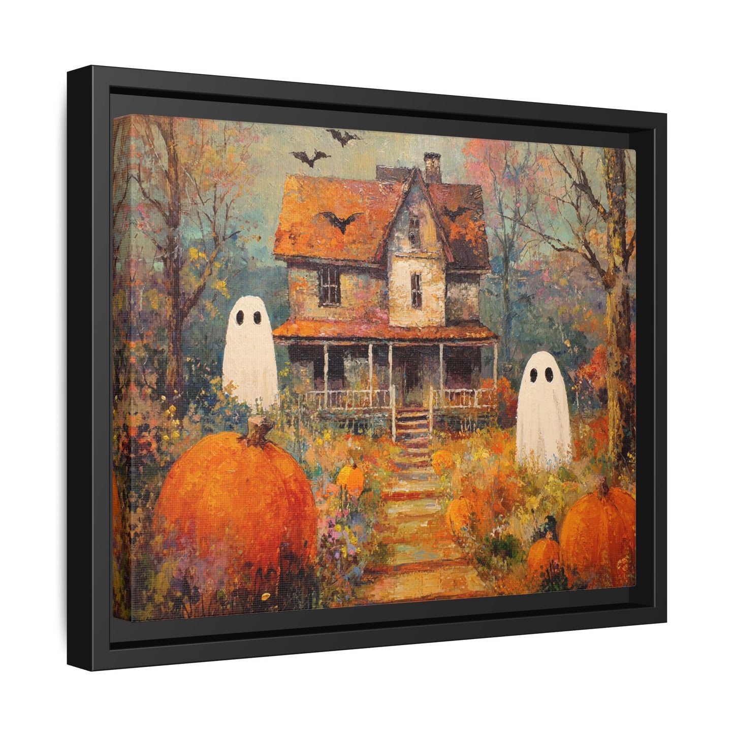 Autumn Ghost Framed Canvas Wall Art