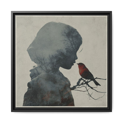 Child And Bird Silhouette