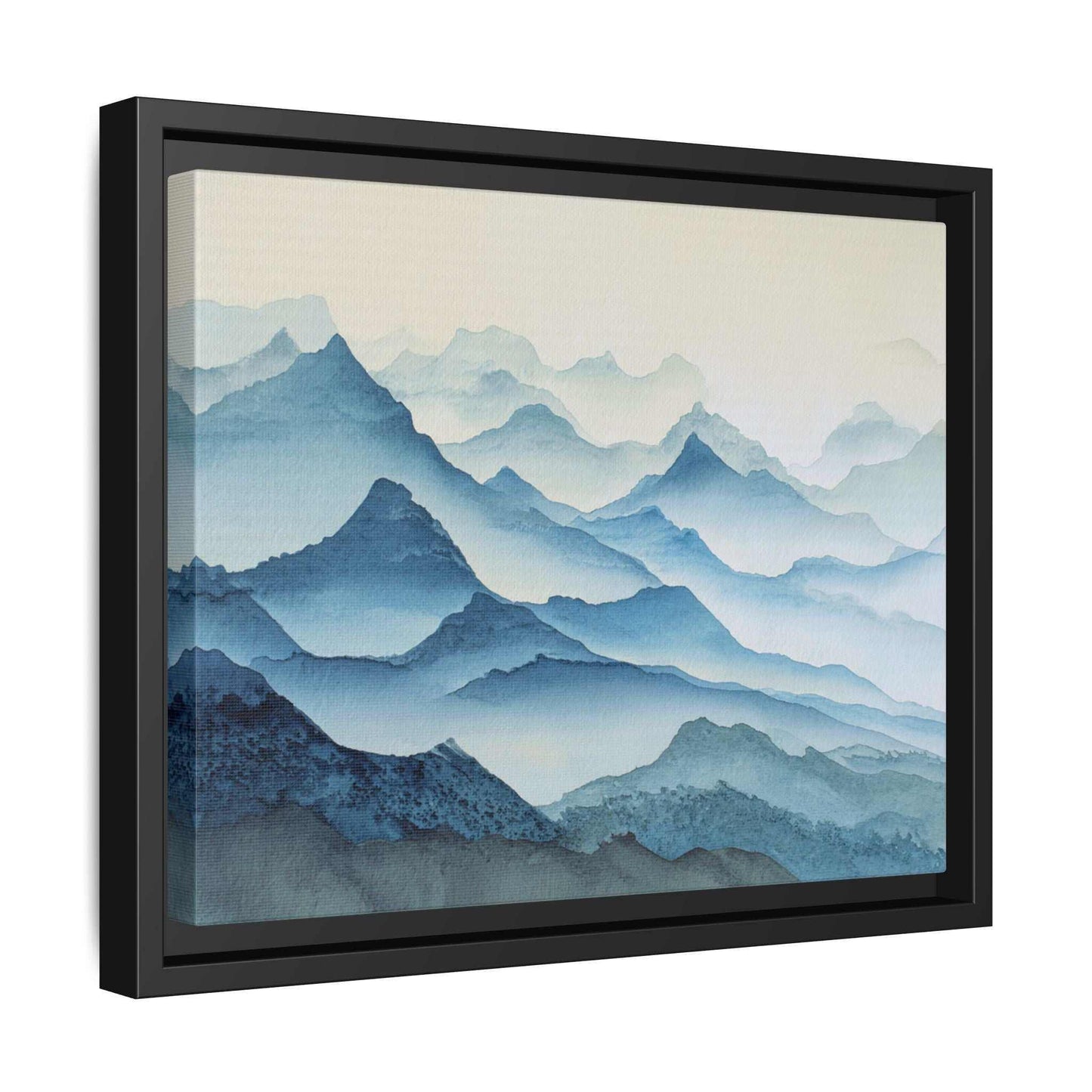 Abstract Mountains Framed Canvas Wall Art