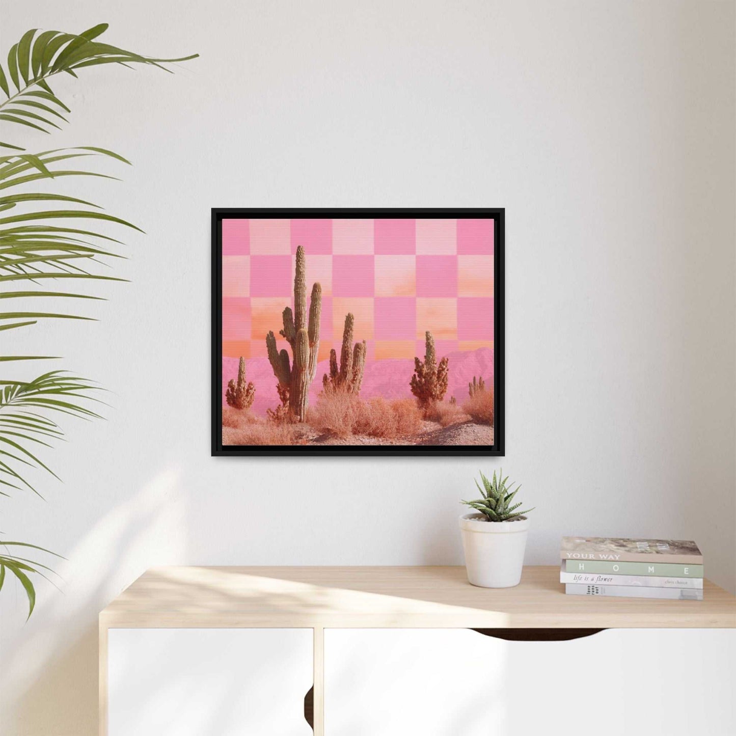 Pink Checkered Desert