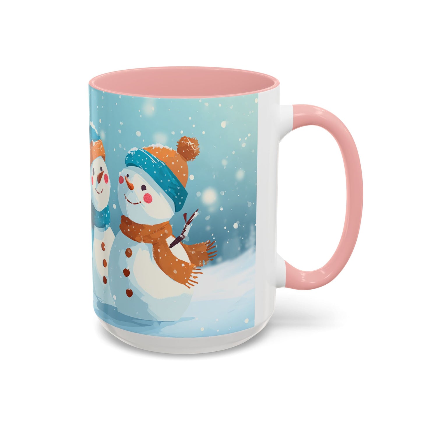 Winter Snowman Accent Coffee Ceramic Mug