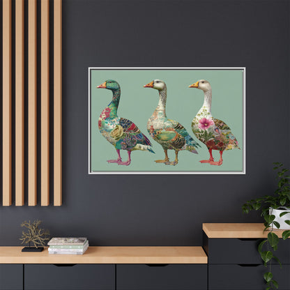 Dopamine Goose Framed Canvas Wall Art