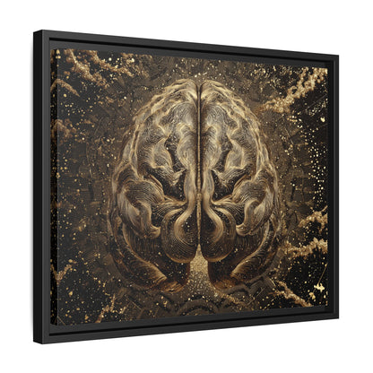 Brain Abstract Framed Canvas Wall Art