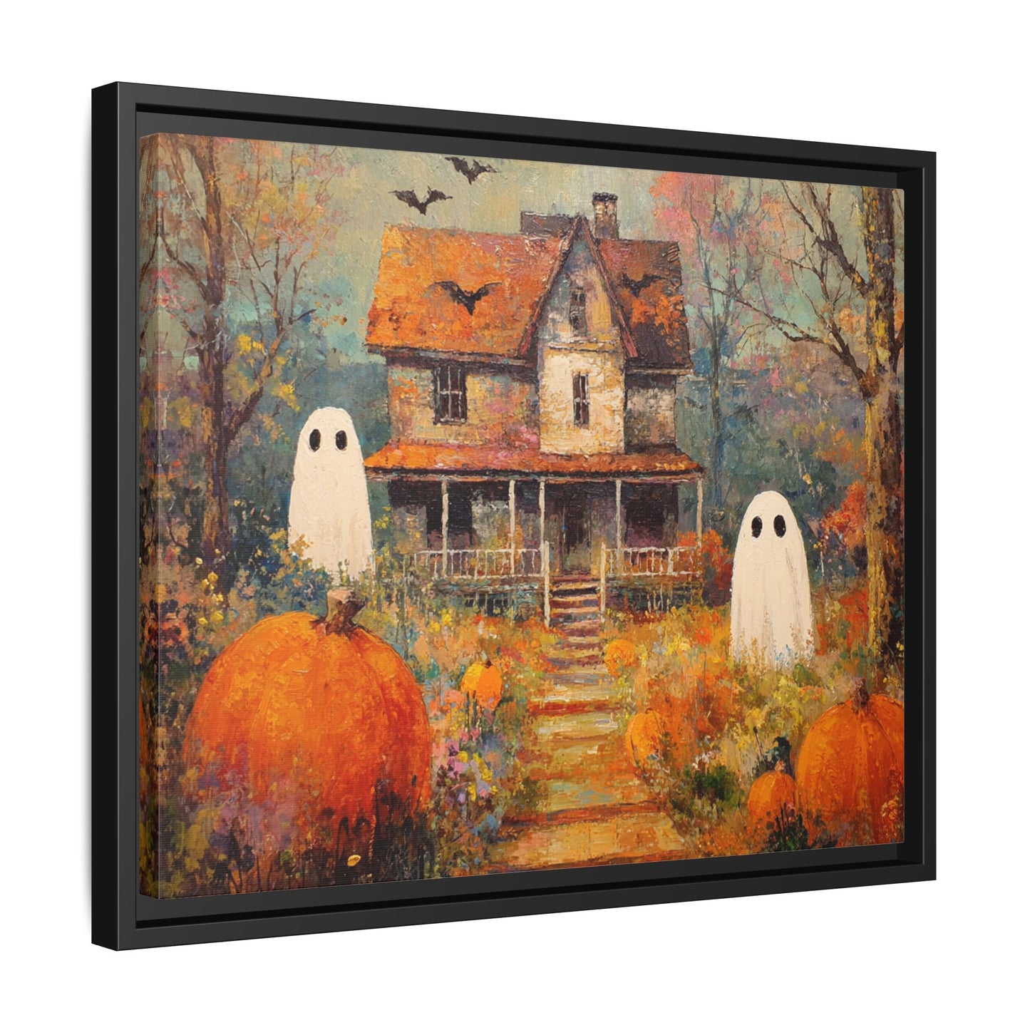 Autumn Ghost Framed Canvas Wall Art