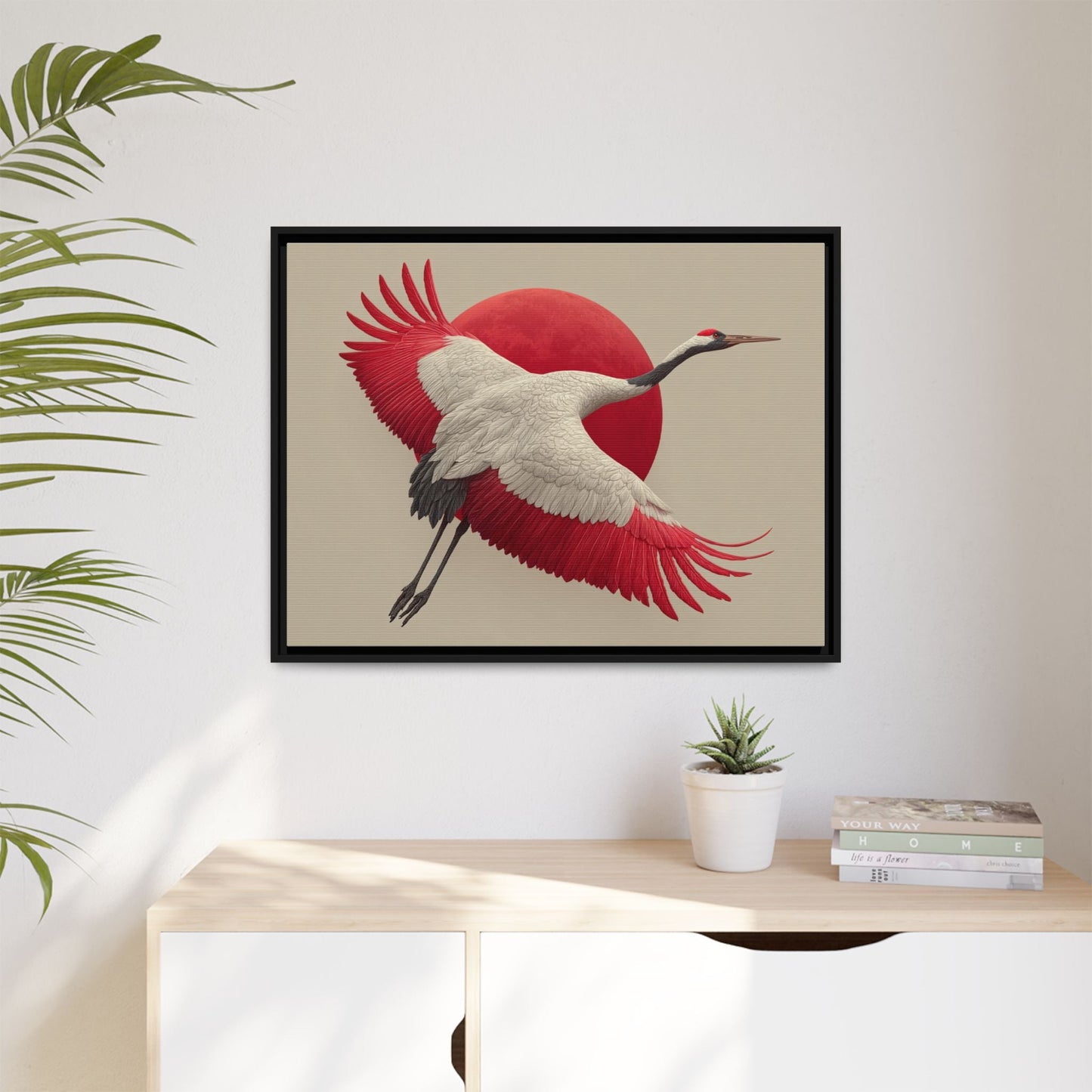 Japandi Ibis Bird Art
