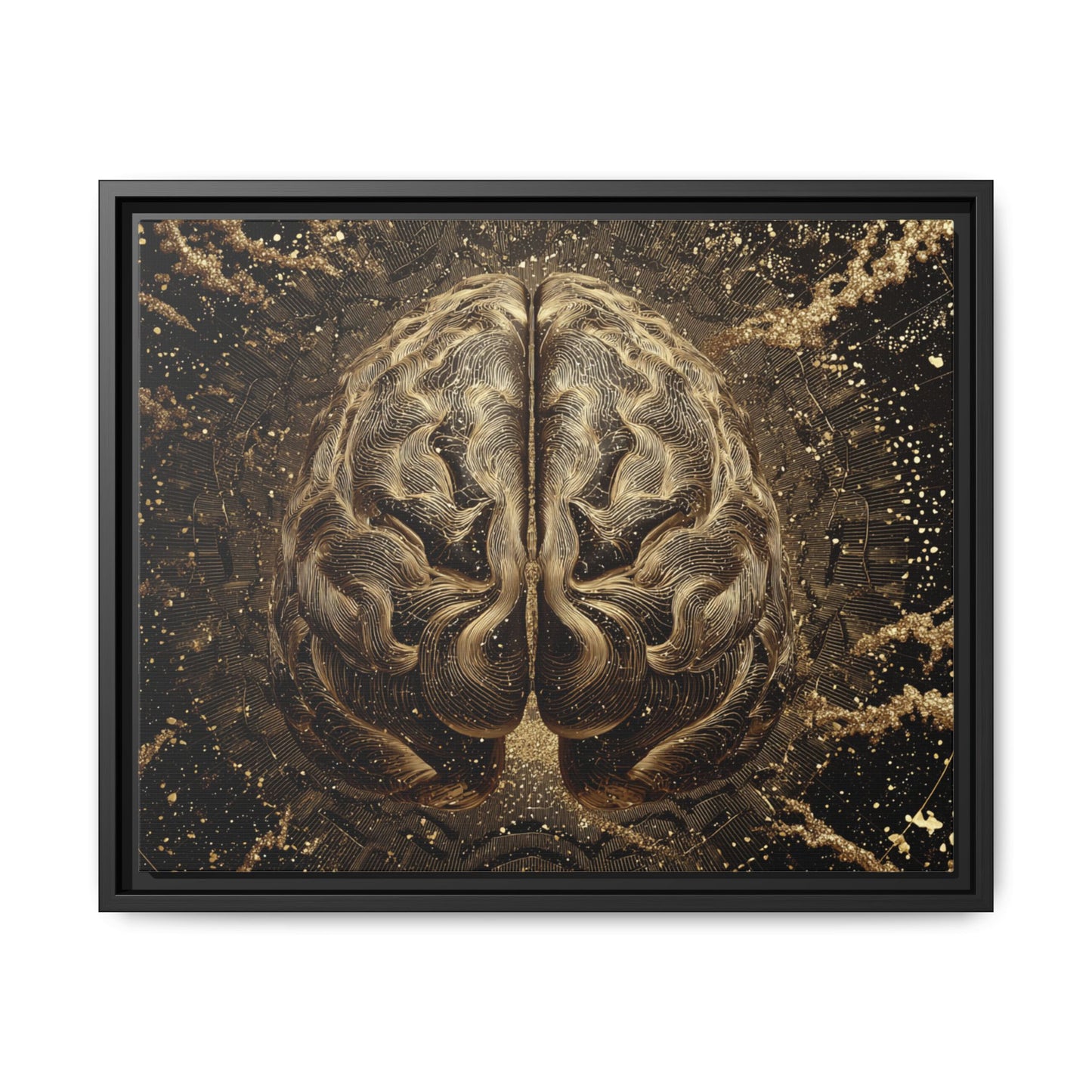 Brain Abstract Framed Canvas Wall Art