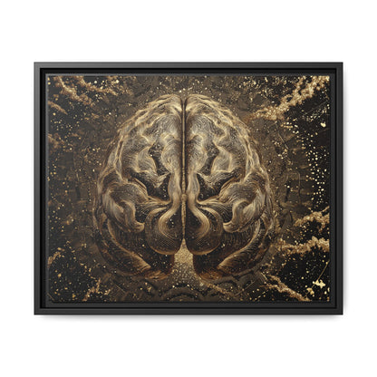 Brain Abstract Framed Canvas Wall Art
